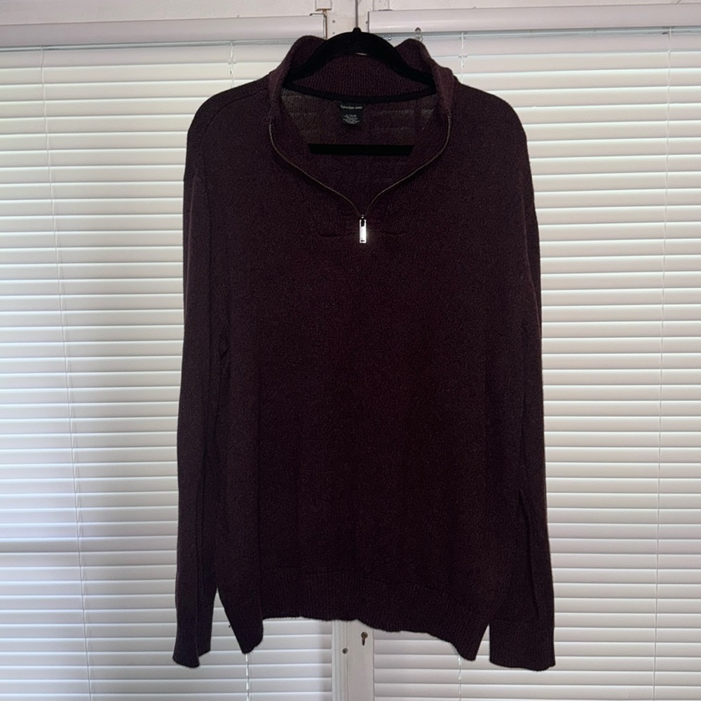 Maroon 1/4 Zip sweater